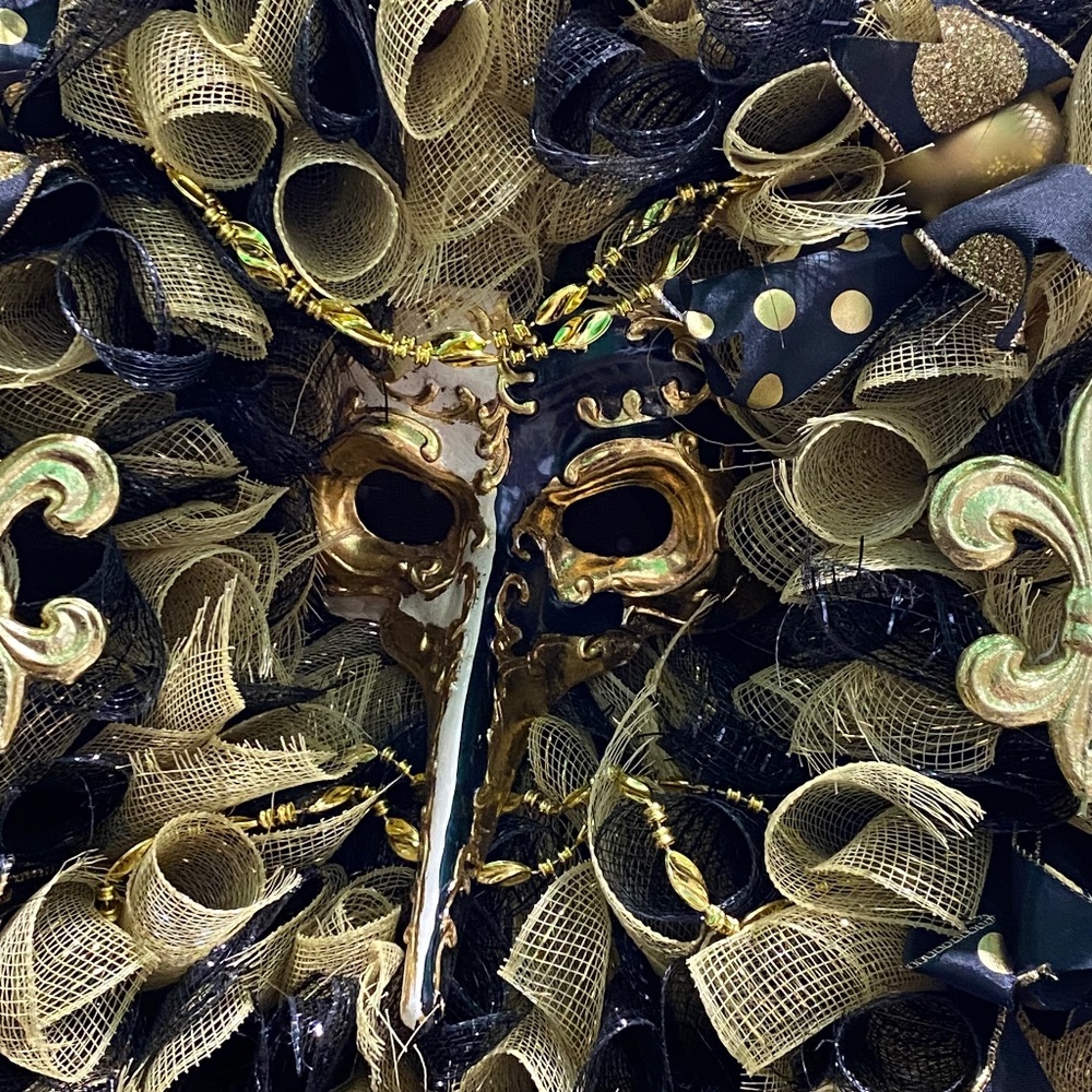 Mardi Gras Wreath